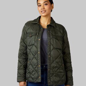 32 Degrees Women's Green Puffer Jacket M